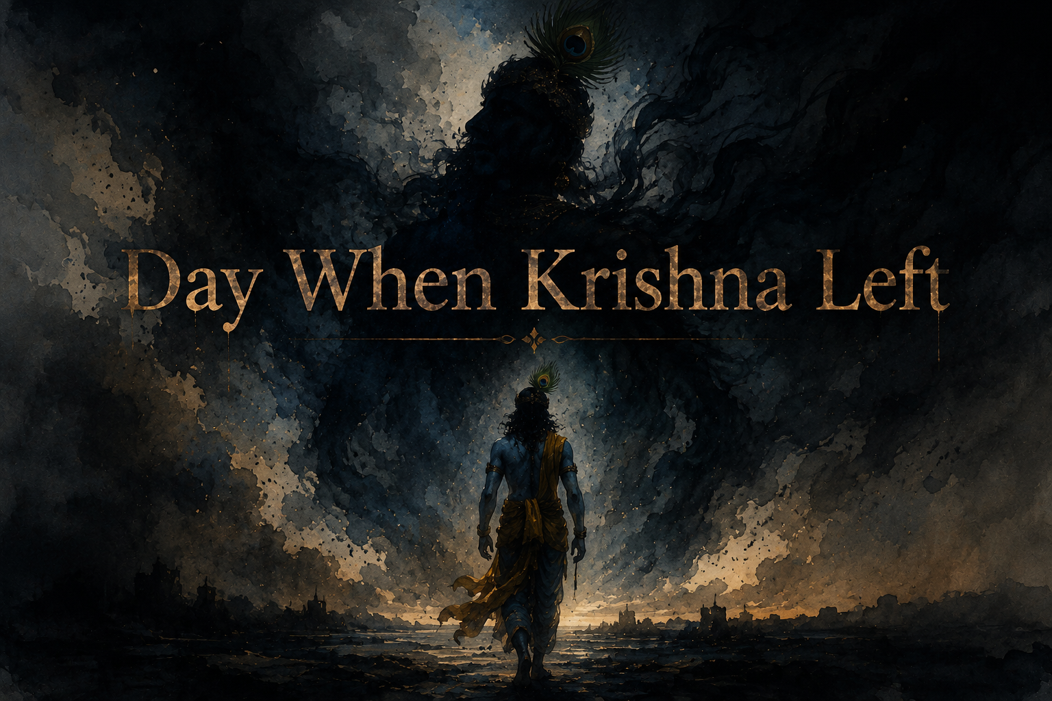 THE DAY KRISHNA LEFT