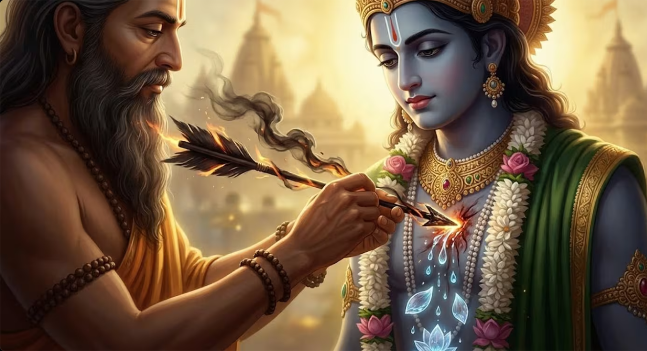 When Krishna Became Arjuna: Illusion of Grief and the Lunar Hare