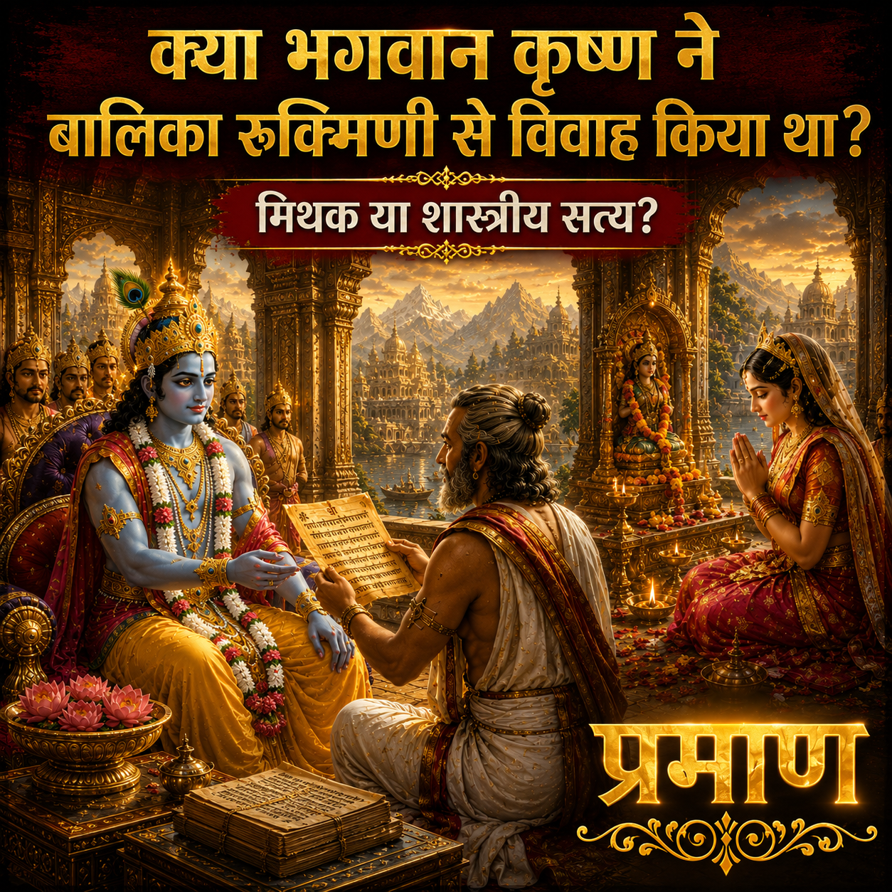 क्या भगवान कृष्ण ने बालिका रुक्मिणी से विवाह किया था?