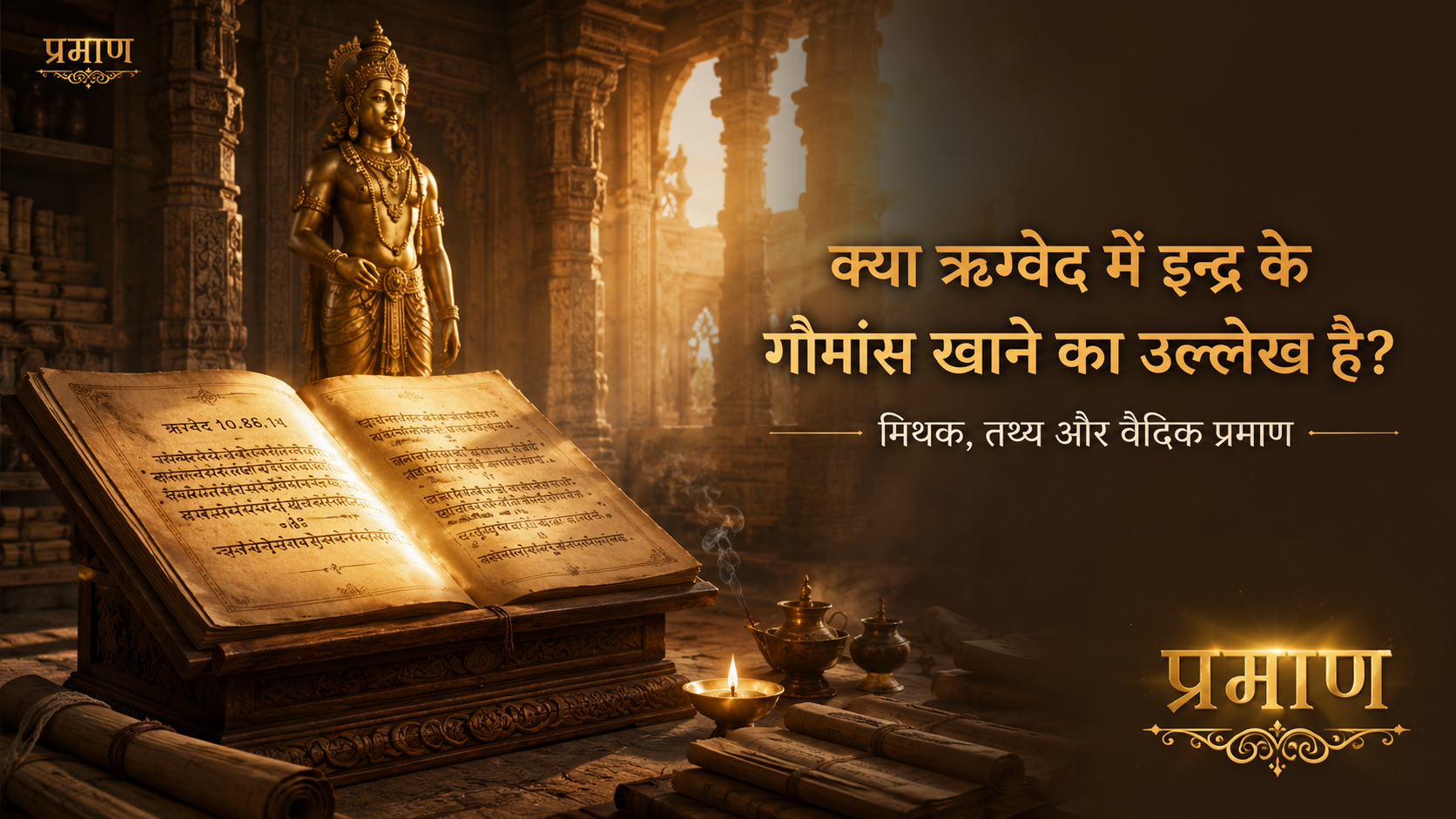 क्या ऋग्वेद में इन्द्र के गौमांस खाने का उल्लेख है?