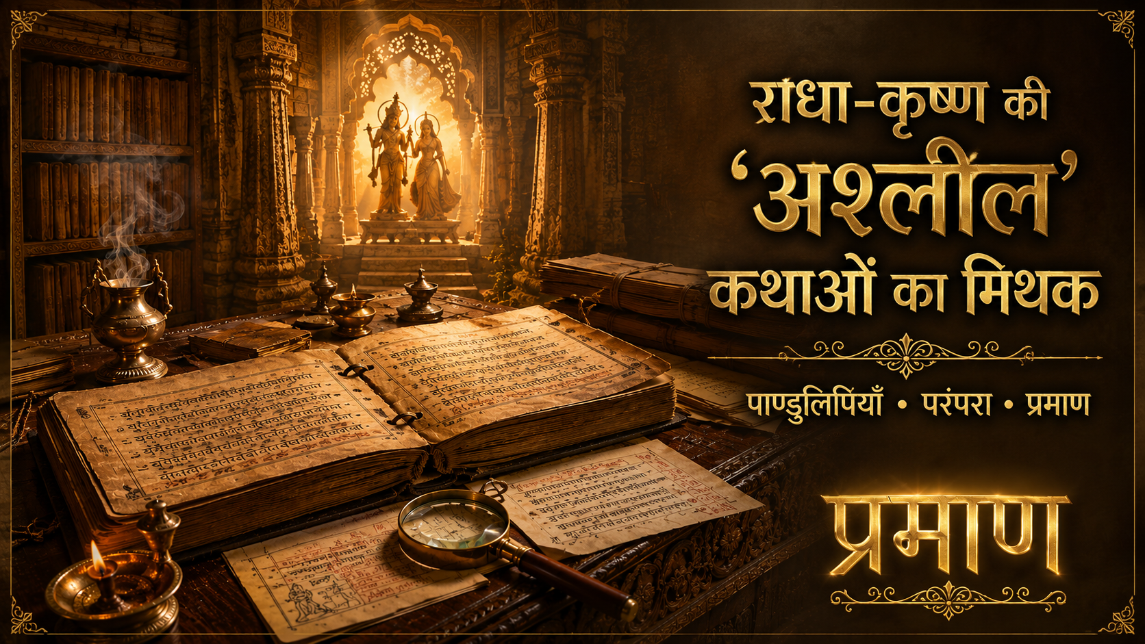 राधा-कृष्ण की 'अश्लील' कथाओं का मिथक | पाण्डुलिपियों से जांच