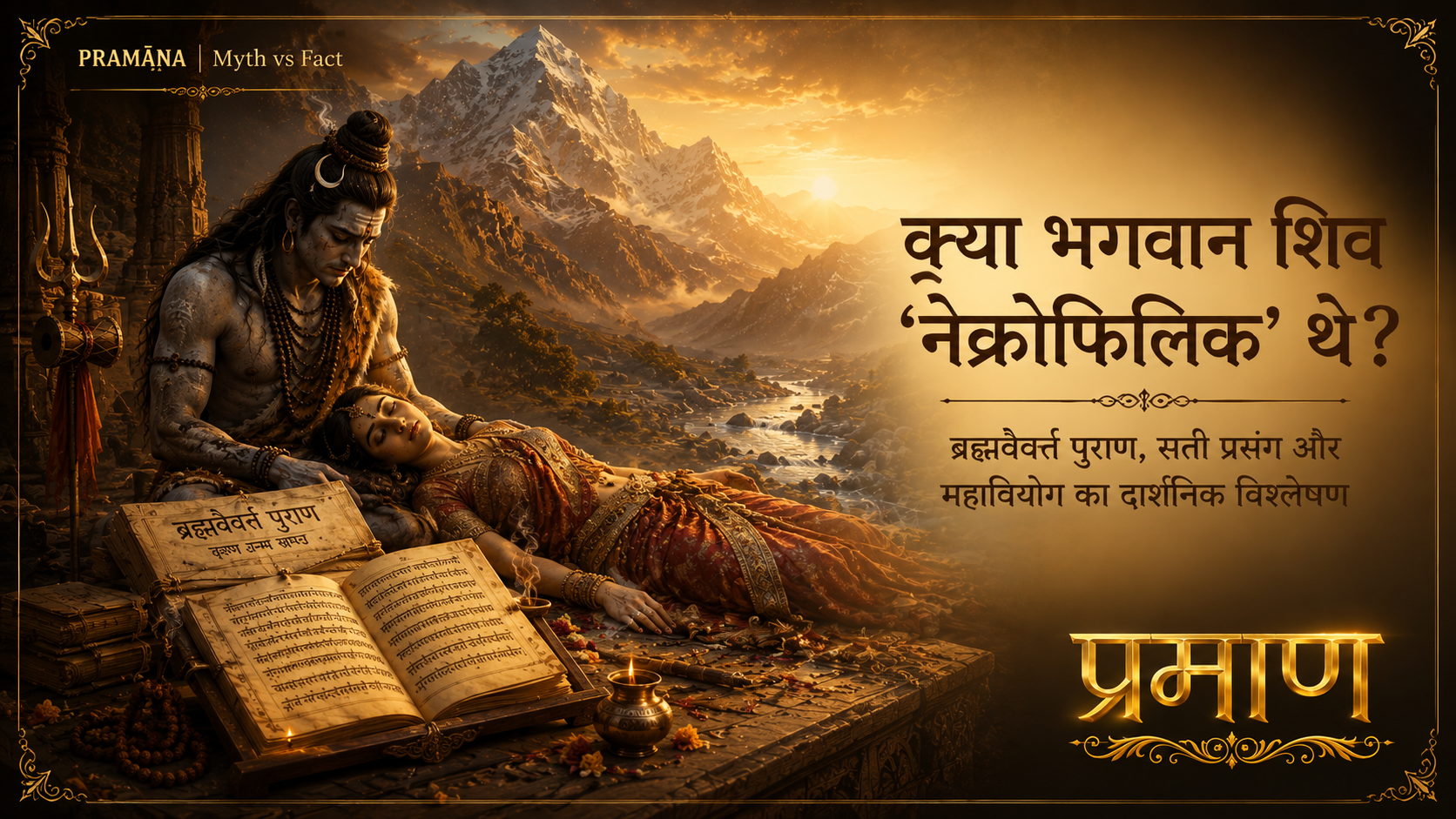 क्या भगवान शिव ने सती के शव के साथ नेक्रोफिलिया किया?