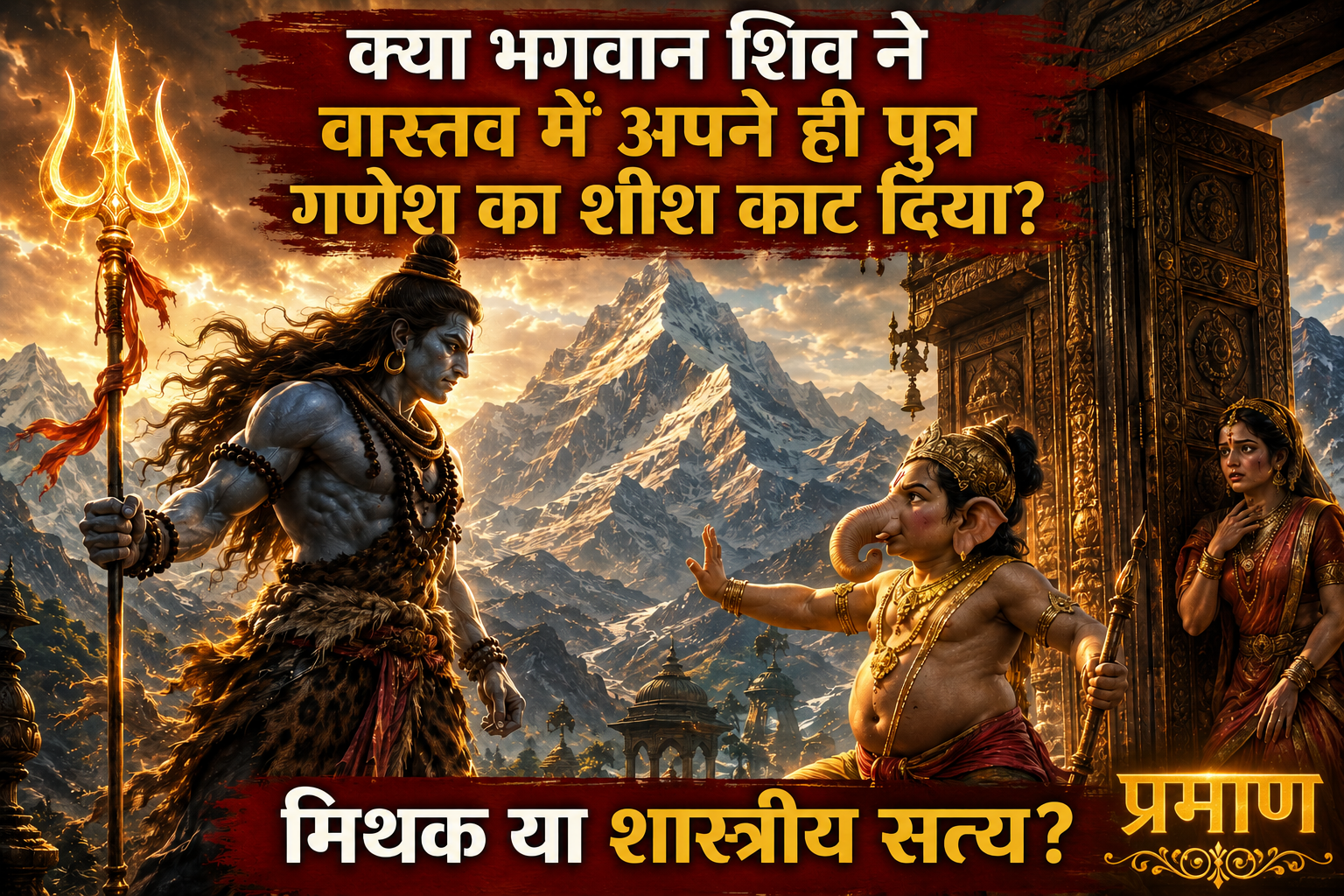 भगवान शिव ने गणेश का शीश क्यों काटा?