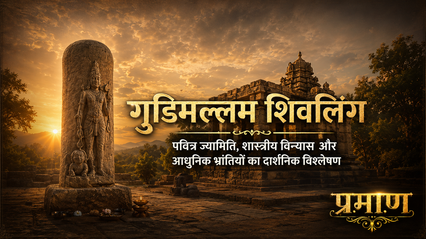 गुडिमल्लम शिवलिंग पर प्रचलित भ्रांतियों का विश्लेषण