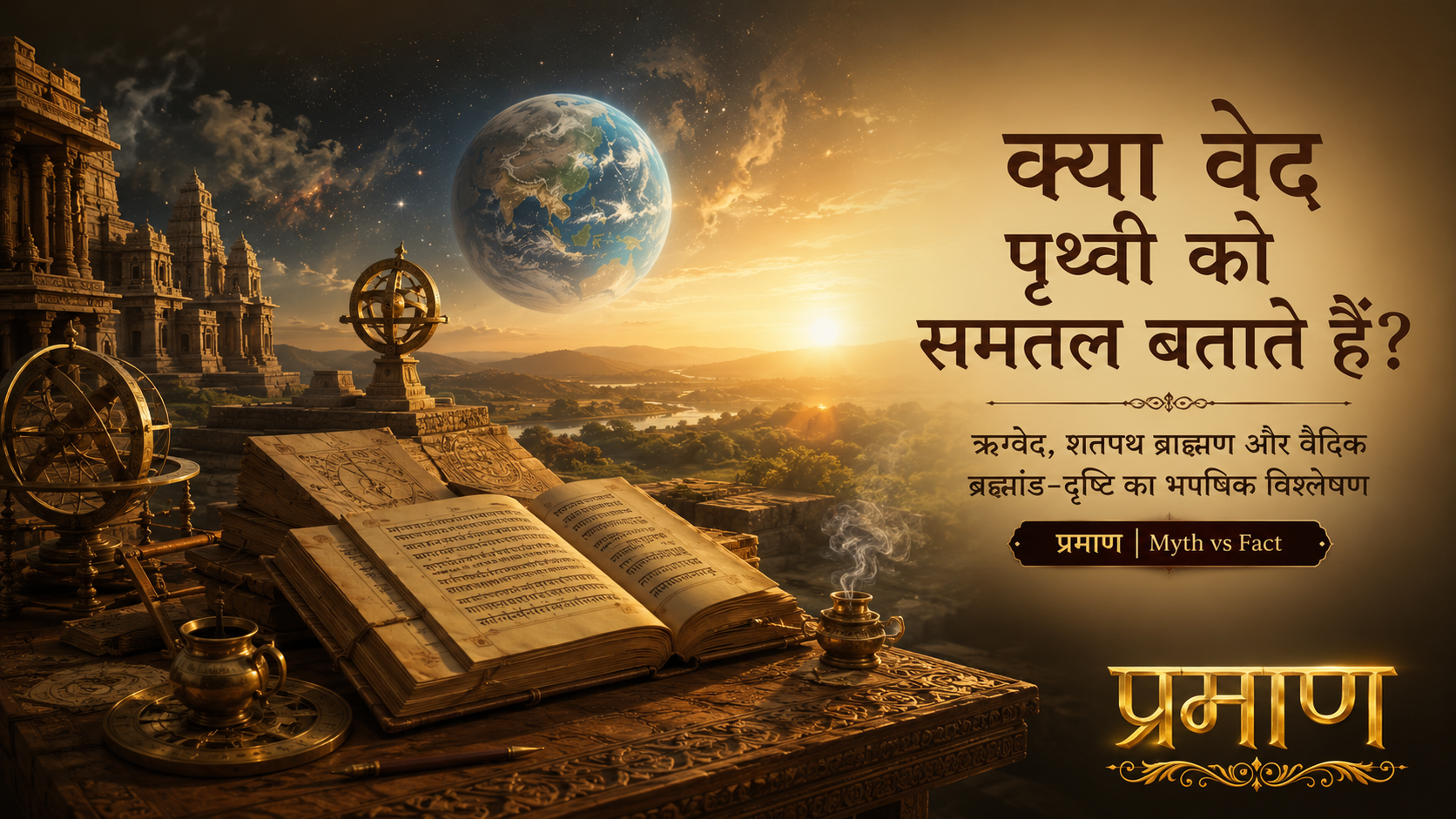 क्या वेद पृथ्वी को समतल बताते हैं?