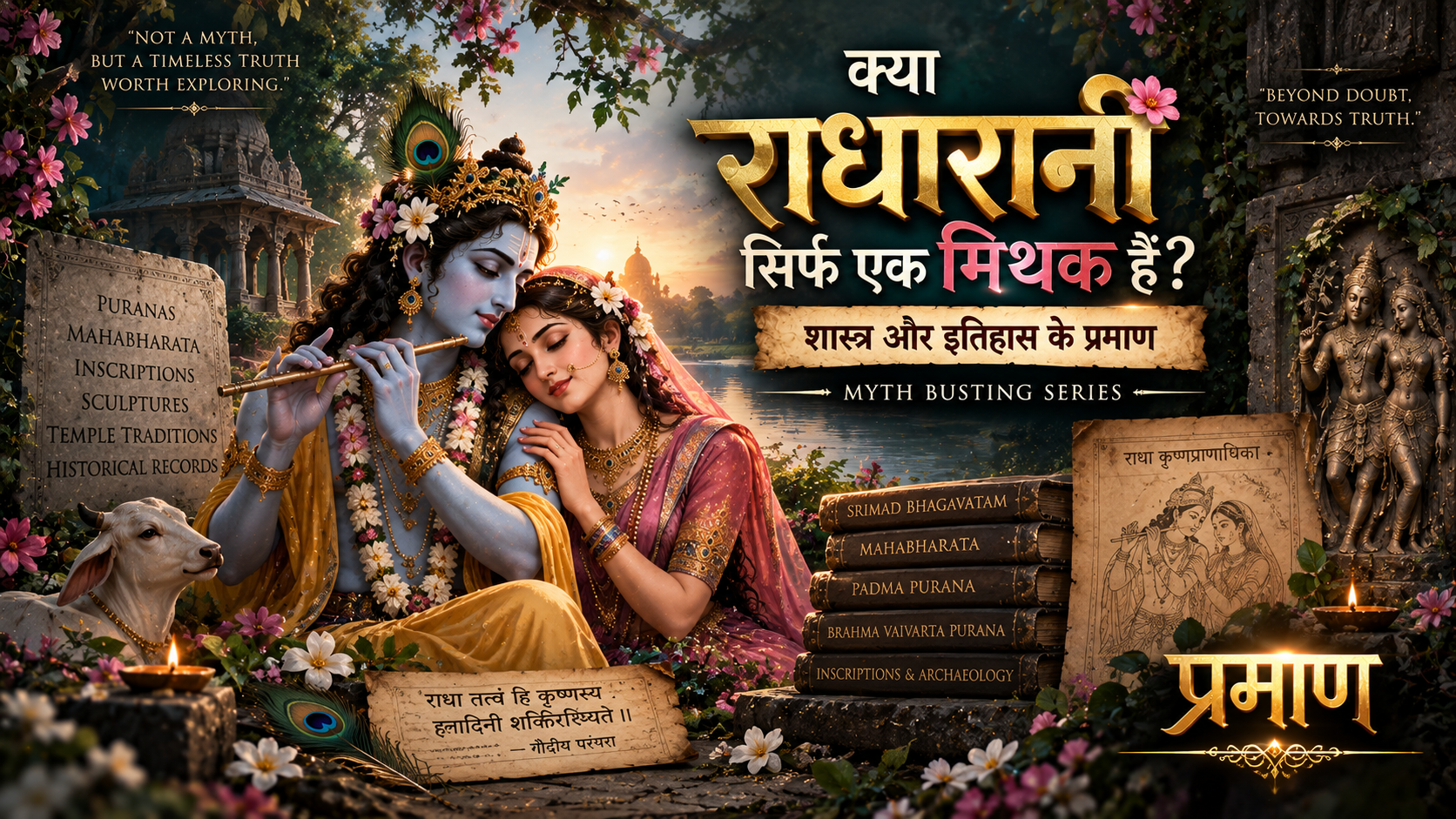 क्या राधारानी सिर्फ एक मिथक हैं?